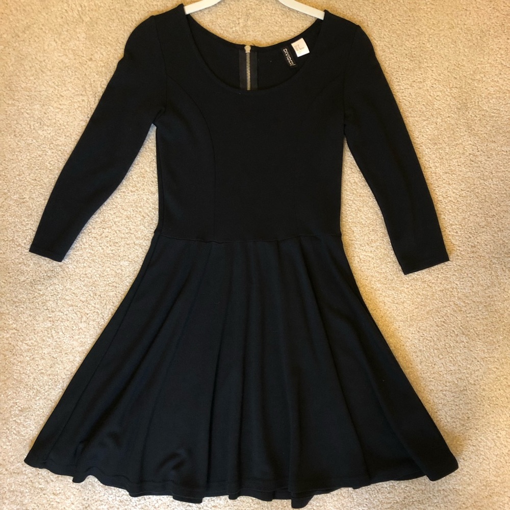 H&M Black Skater Dress